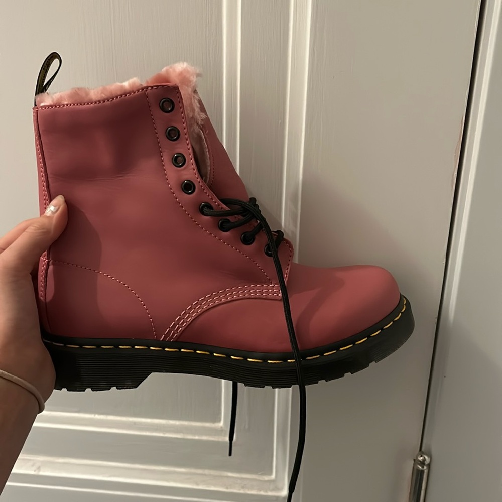 Hot pink brand new doc martens